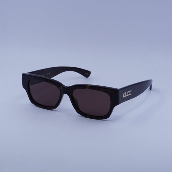 Gucci GG1794S 002 Sunglasses Dark Havana Square Frame, Brown Lenses main image 7